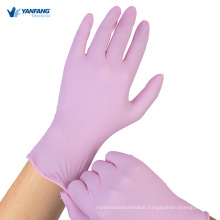 Hardy Pink Work Powder Free Nitrile Gloves